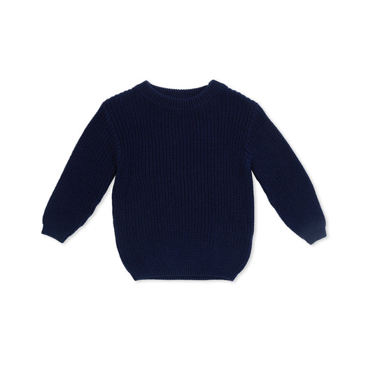 Chase Chunky Knit Jumper - Navy