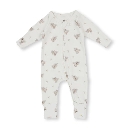 Payton LS Zipsuit - Koala