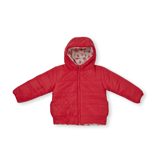 Remi Puffer Jacket (Reversible) - Waratah/Cherry