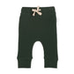Bailey Drop Track Pants - Ribbed Hunter green - Indigo & Lellow Store