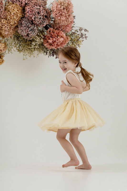 Freya Tutu Skirt - Cream - Indigo & Lellow Store