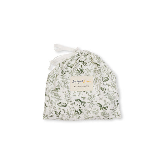 Bassinet Sheet - Forest friends - Indigo & Lellow Store