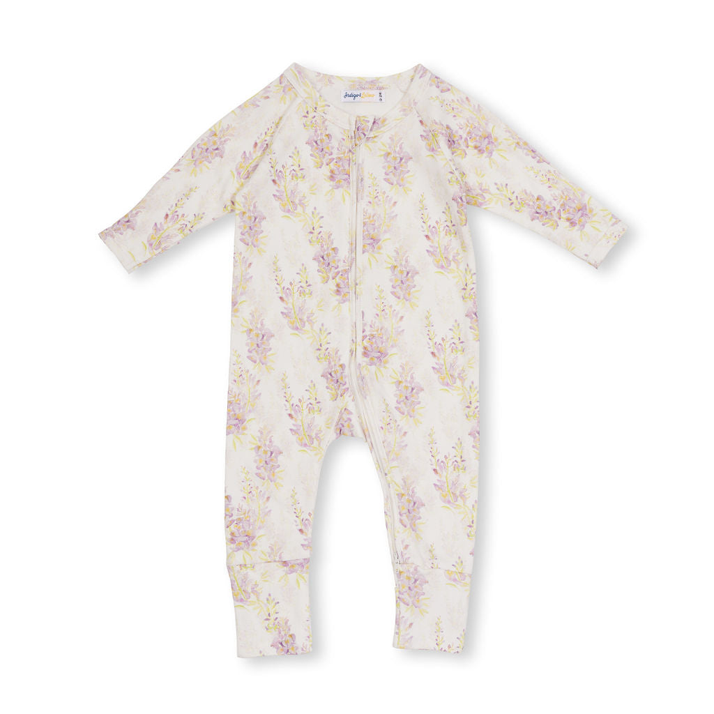 Payton LS Zipsuit - Wisteria - Indigo & Lellow Store