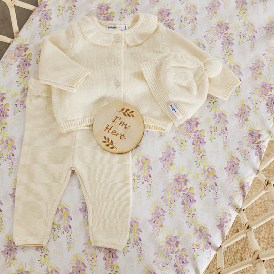 Leslie Knit Leggings - Cream - Indigo & Lellow Store