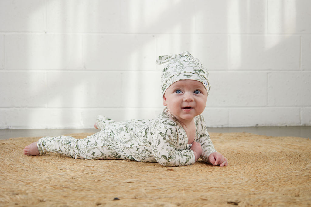 Payton LS Zipsuit - Forest friends - Indigo & Lellow Store