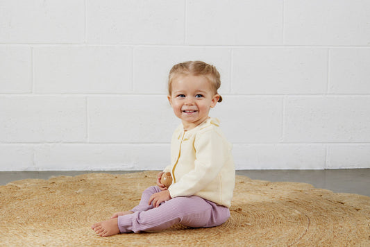 Bailey Drop Track Pants - Ribbed Mauve - Indigo & Lellow Store