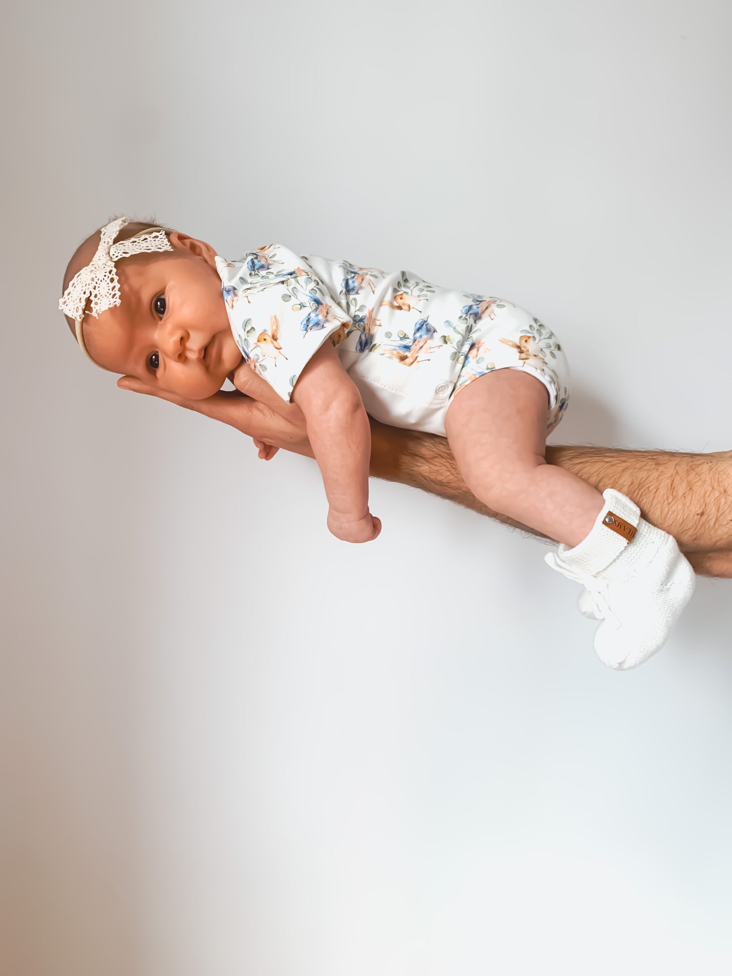 Charlie Kimono Bodysuit - Fairy Wrens - Indigo & Lellow Store