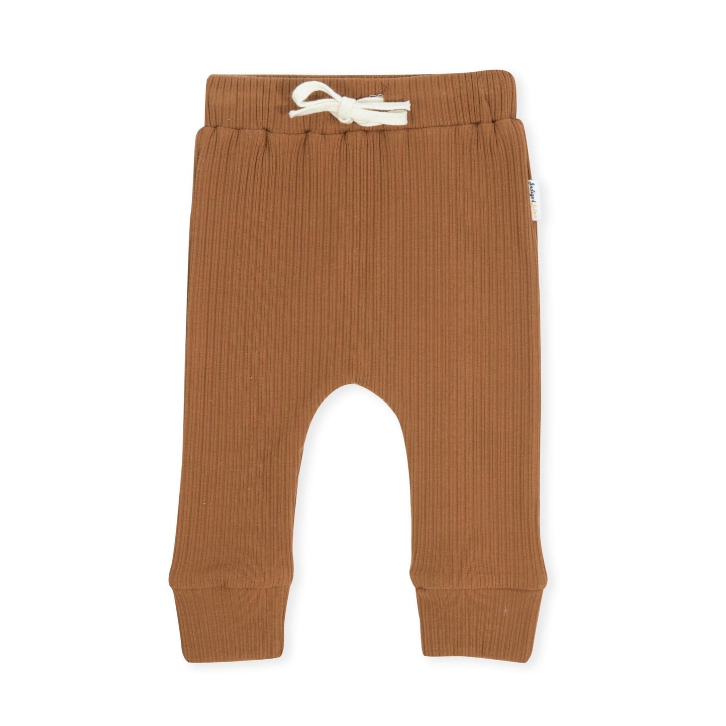 Bailey Drop Track Pants - Ribbed Brown - Indigo & Lellow Store