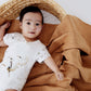 Charlie Kimono Bodysuit - Kookaburras - Indigo & Lellow Store