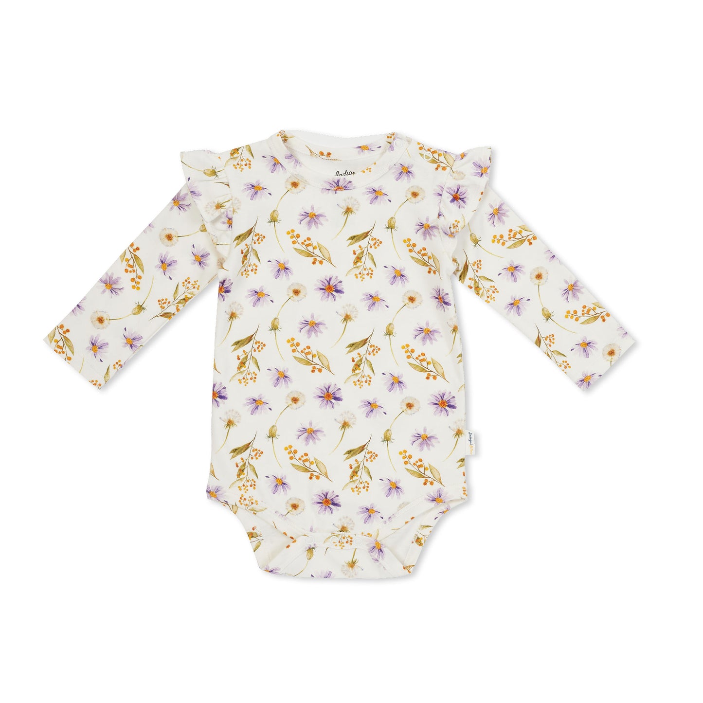 Jenny LS Ruffle Bodysuit - Bush Daisy