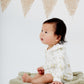 Jayda LS Ruffle Bubble Romper - Cockatiels - Indigo & Lellow Store