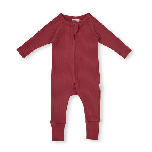 Payton Zipsuit - Cherry