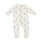 Payton LS Zipsuit - Kookaburras - Indigo & Lellow Store