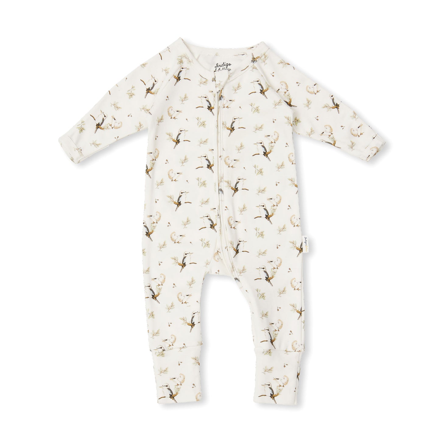 Payton LS Zipsuit - Kookaburras - Indigo & Lellow Store