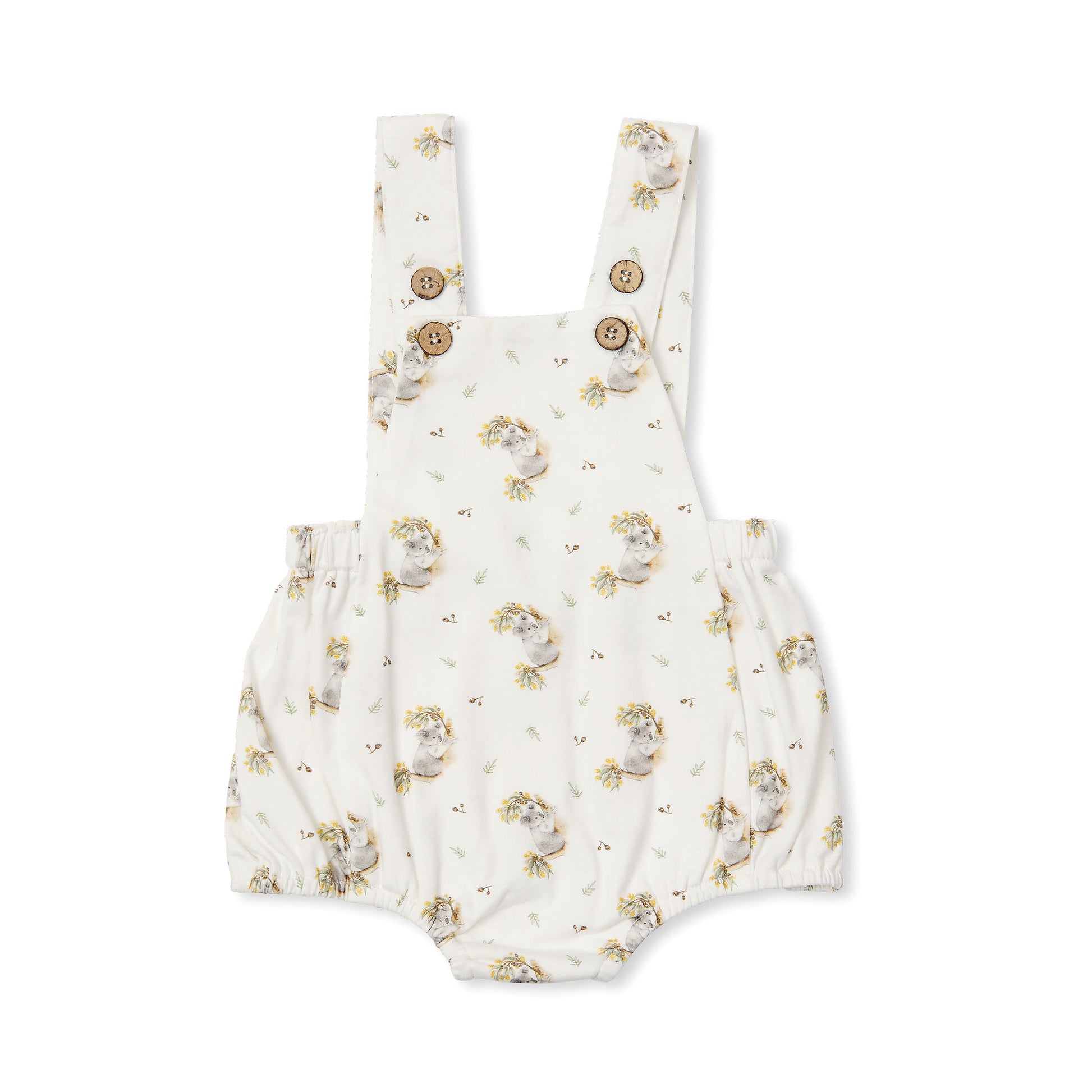 Sam Summer Playsuit - Koala Gumnut - Indigo & Lellow Store