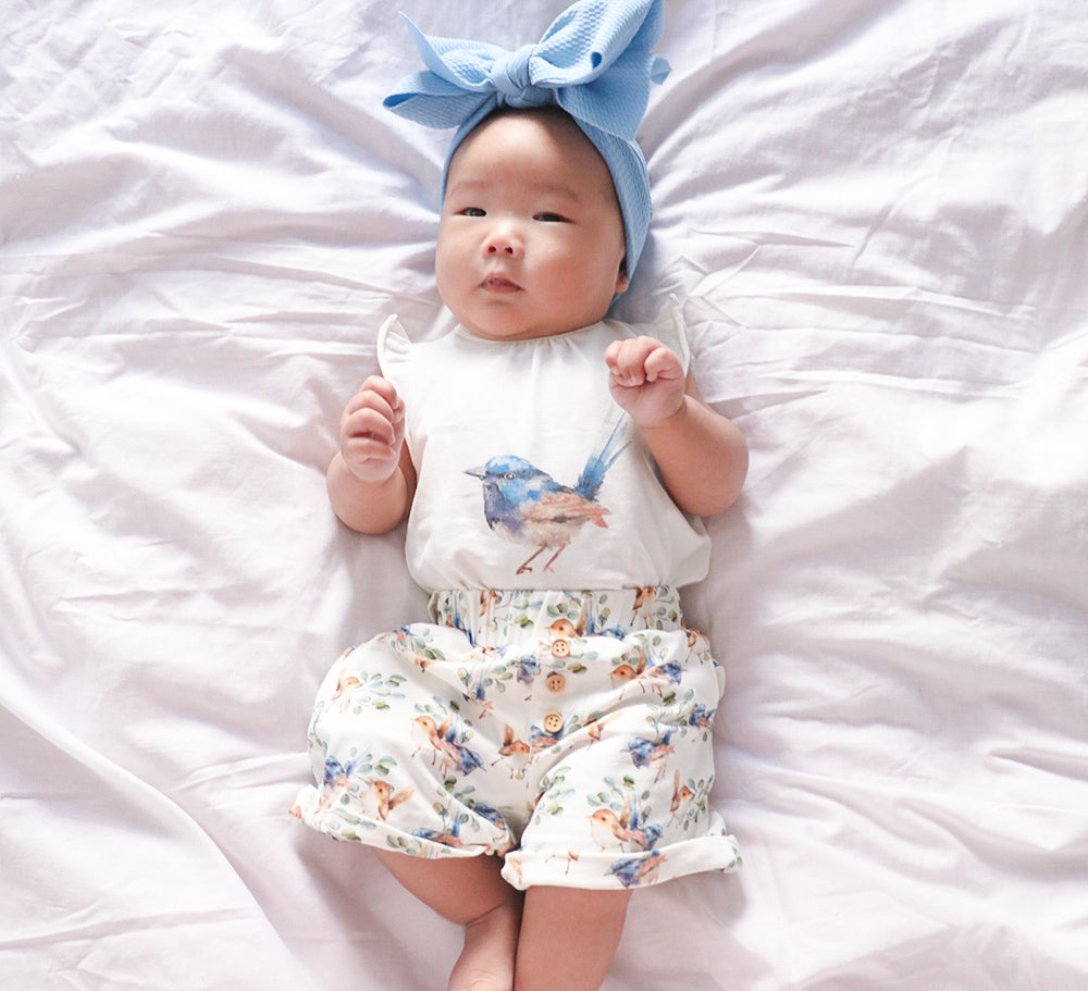 Lulu Tee - Fairy Wrens - Indigo & Lellow Store