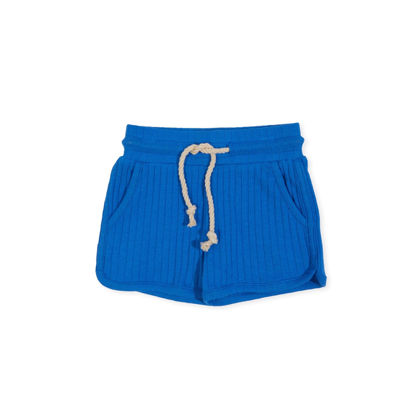 Corey Pocket Shorts  - Rib Blue - Indigo & Lellow Store