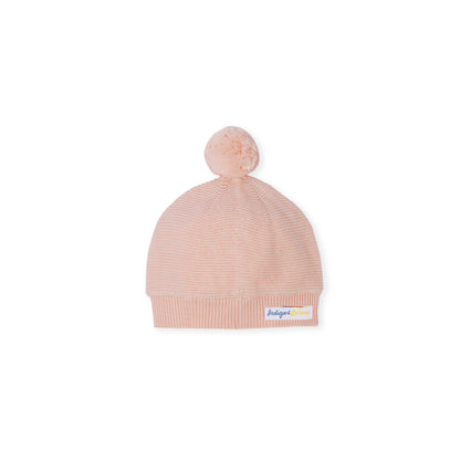 Pom Pom Knit Beanie - Light Pink - Indigo & Lellow Store