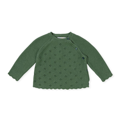 London Knit Cardigan - Olive Green - Indigo & Lellow Store