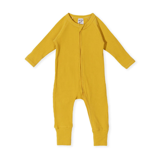 Payton Romper - Ribbed Mustard - Indigo & Lellow Store