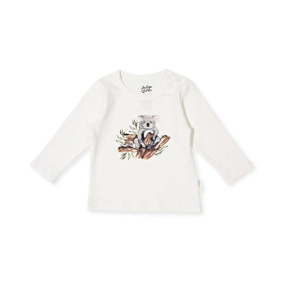 Brooklyn LS Tee - Koala - Indigo & Lellow Store