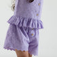 Charlotte Broderie Top - Purple - Indigo & Lellow Store