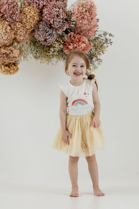 Freya Tutu Skirt - Cream - Indigo & Lellow Store