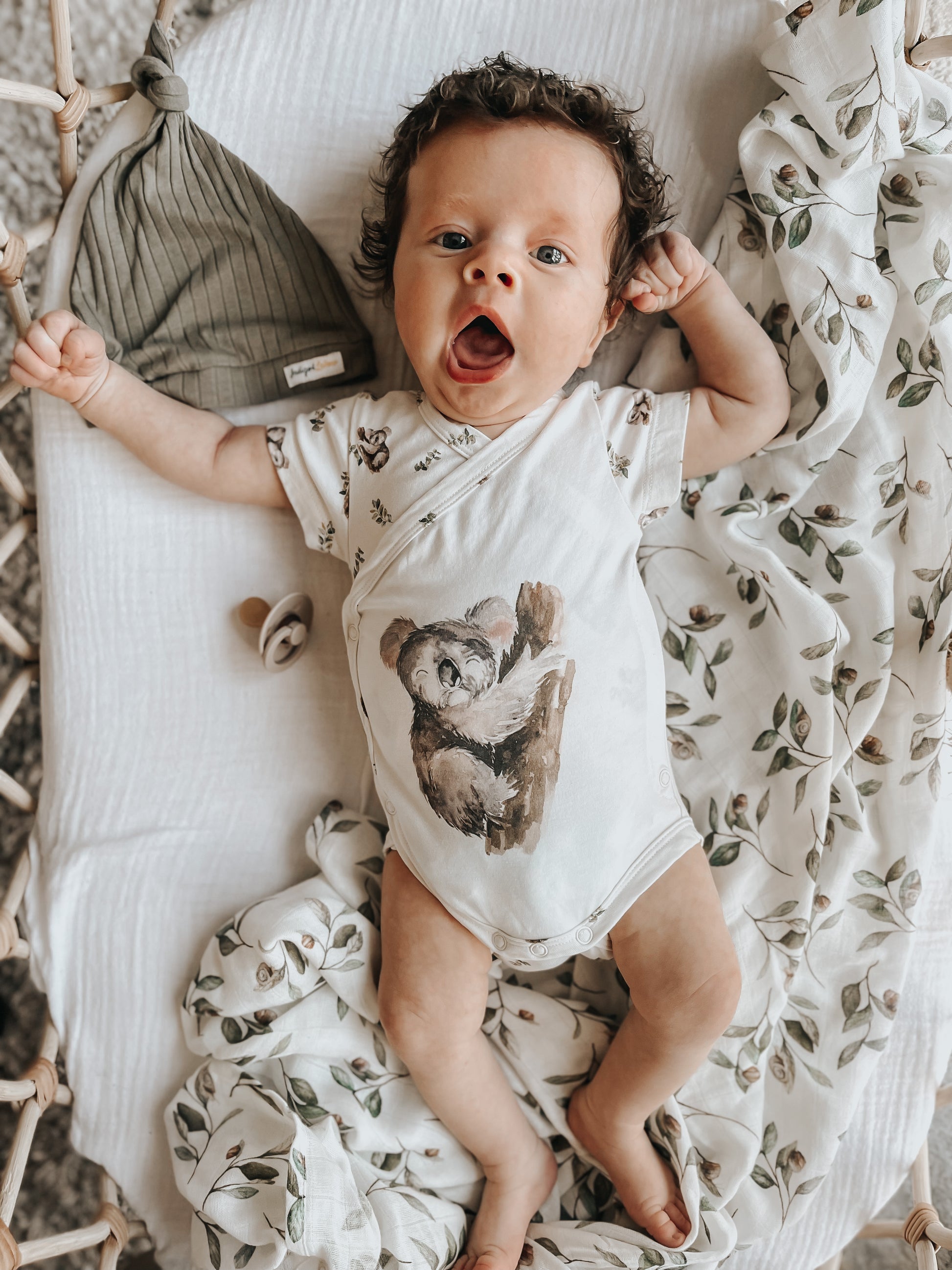 Charlie Kimono Bodysuit - Sleepy koala - Indigo & Lellow Store
