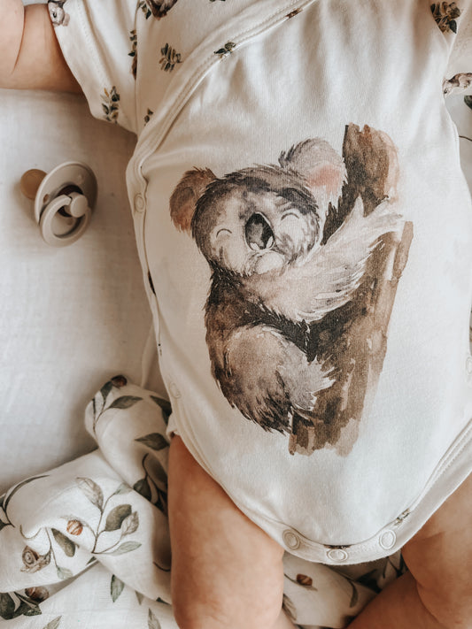 Charlie Kimono Bodysuit - Sleepy koala - Indigo & Lellow Store