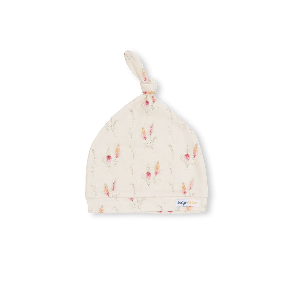 Knotted Beanie - Indigo & Lellow Store