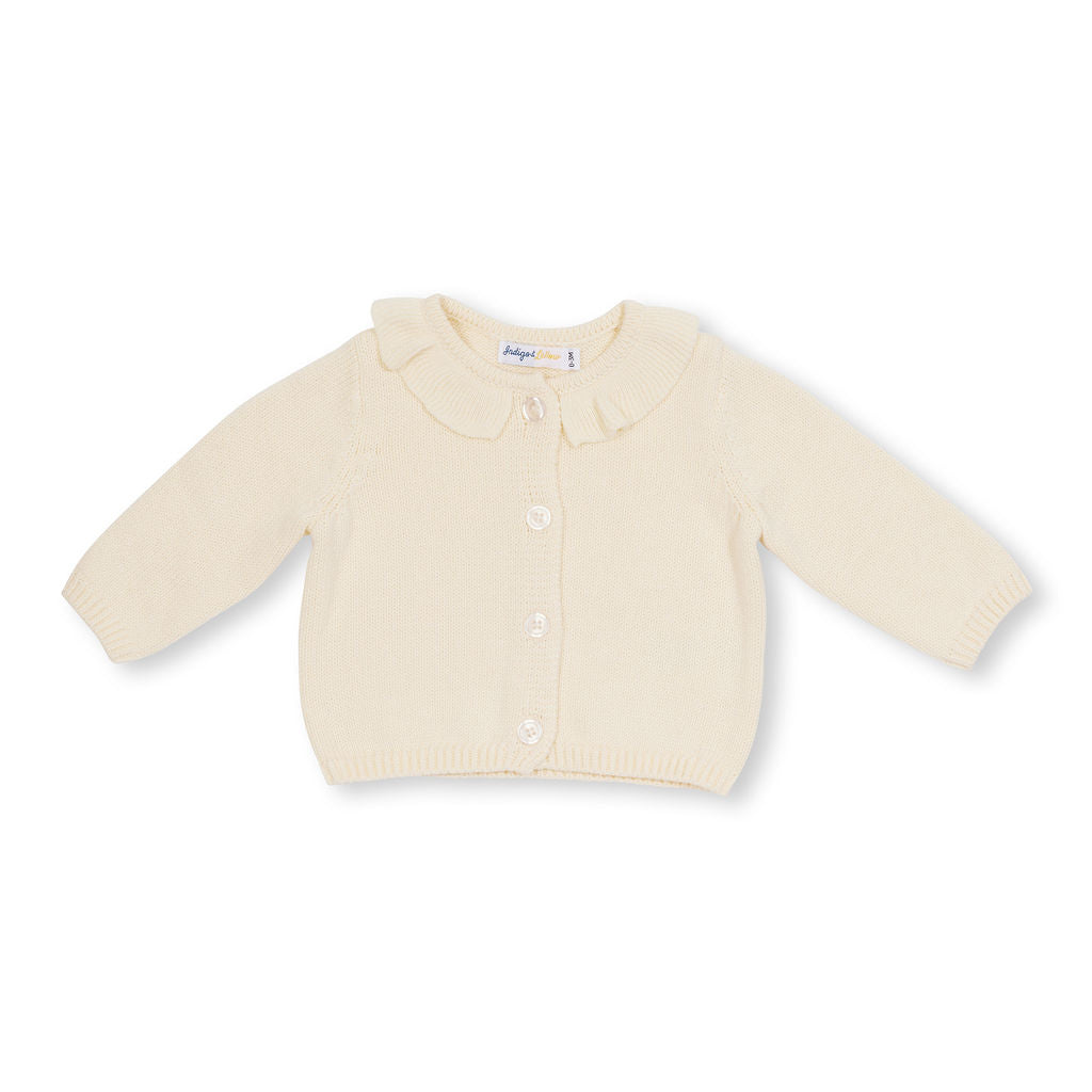 Amber Knit Cardigan - Cream - Indigo & Lellow Store