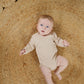 Kris Kimono LS Bodysuit - Ribbed Beige - Indigo & Lellow Store