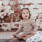 Kris Kimono LS Bodysuit - Ribbed Beige - Indigo & Lellow Store