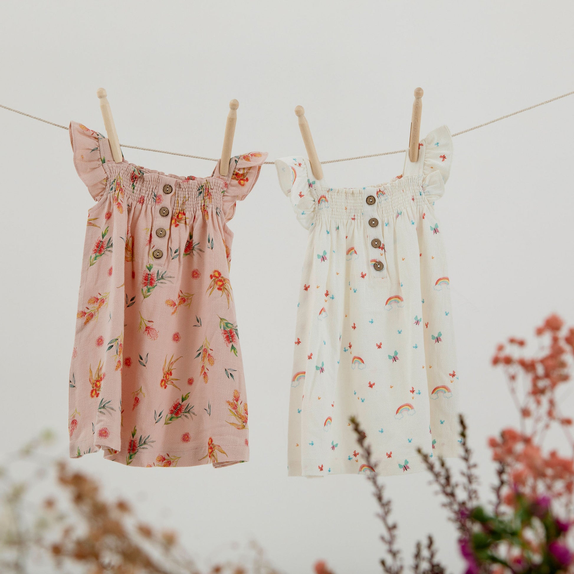 Bonnie Dress - Flora - Indigo & Lellow Store