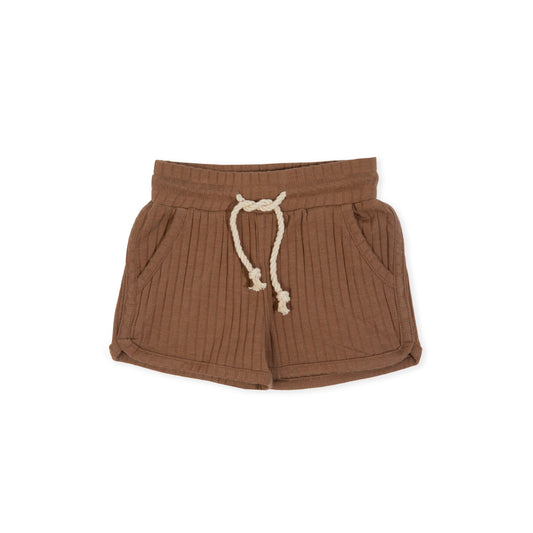 Corey Pocket Shorts  - Rib Latte - Indigo & Lellow Store