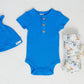 Jamie Bodysuit - Rib Blue - Indigo & Lellow Store