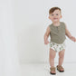 Ollie Singlet - Rib Fern Green - Indigo & Lellow Store