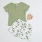 Oscar Tee - Rib Fern Green - Indigo & Lellow Store